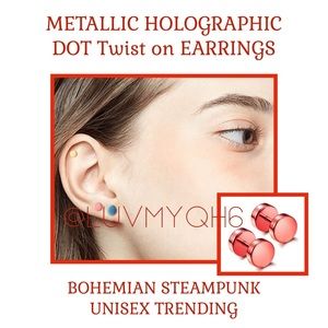 8mm DOT Twist On Earrings